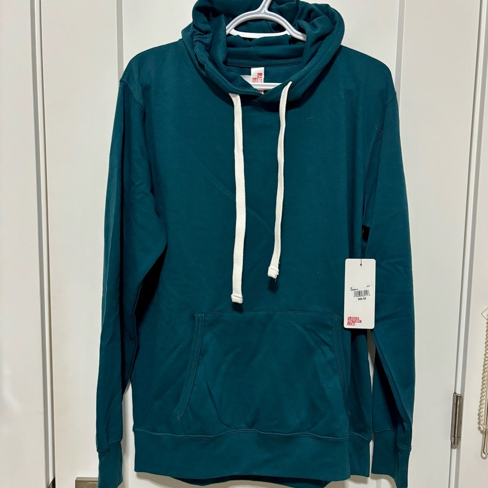 Teal Hoodie with Drawstring